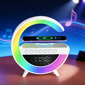 RGB LED Night Light Wireless Charger Bluetooth Speaker
